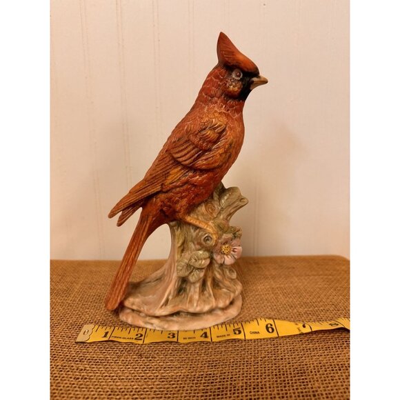 Vintage Hand-Painted Ceramic Cardinal Bird Figurine - Picture 8 of 10